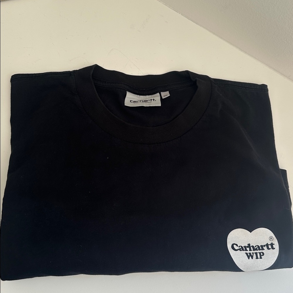 Carhartt WIP Black Tee with Heart Logo